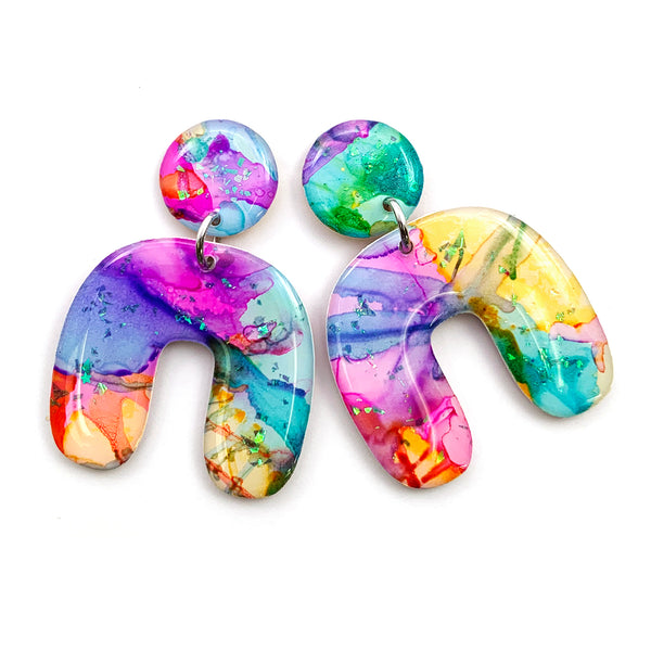 Ink + Resin Earring · Archie · 33