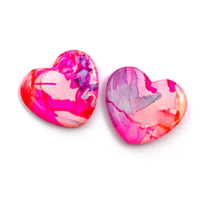 Ink + Resin Stud · i heart you · 33