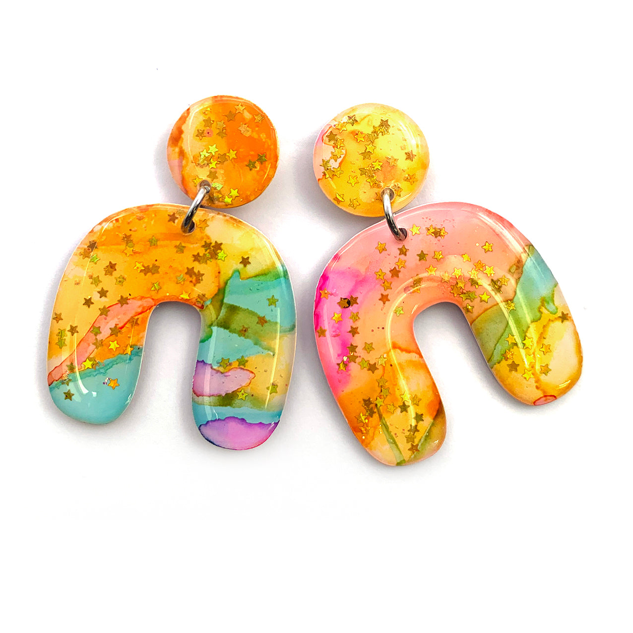 Ink + Resin Earring · Archie · 34