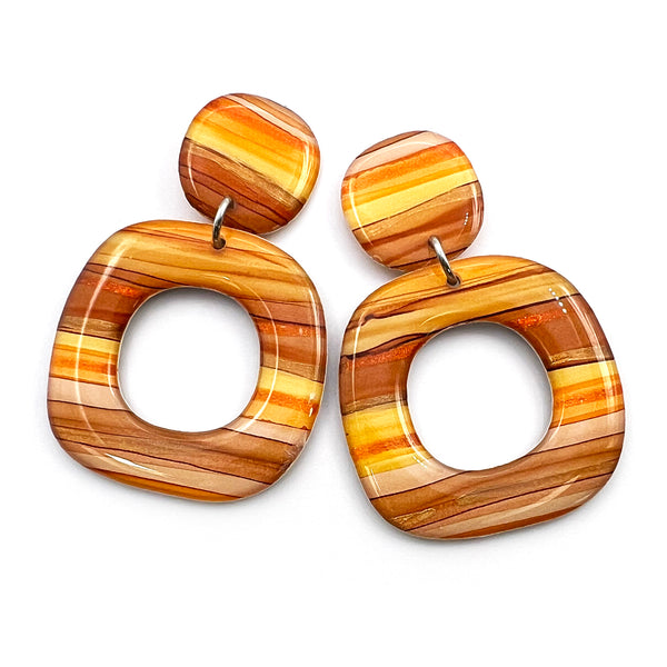 Ink + Resin Earring · Dolly · Seaside · 34