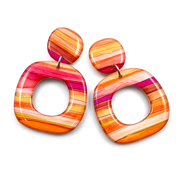 Ink + Resin Earring · Dolly · Seaside · 36