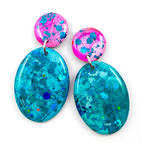 Ink + Resin Earring · Galaxy · 39