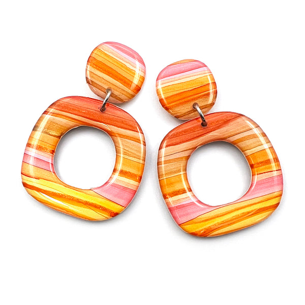 Ink + Resin Earring · Dolly · Seaside · 40