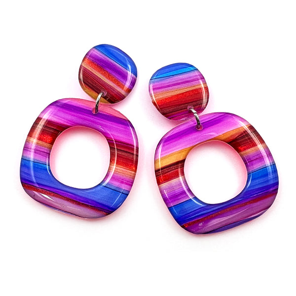 Ink + Resin Earring · Dolly · Seaside · 41