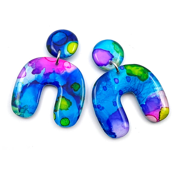 Ink + Resin Earring · Archie · 42