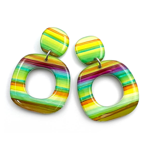 Ink + Resin Earring · Dolly · Seaside · 42