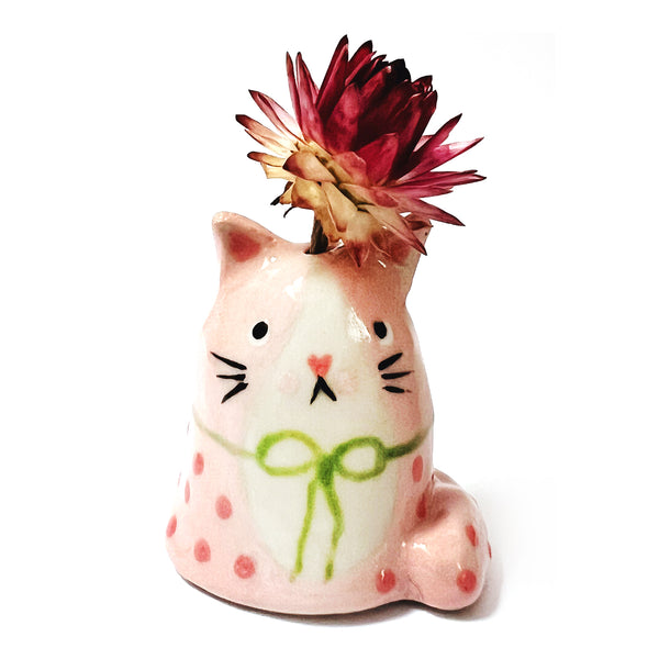 Mini Cat Vase · For Flowers or Whiskers · 142