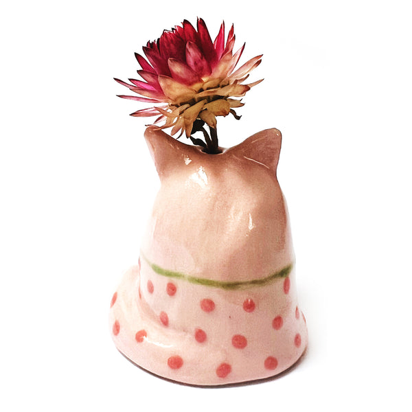 Mini Cat Vase · For Flowers or Whiskers · 142