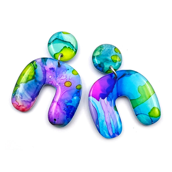 Ink + Resin Earring · Archie · 43