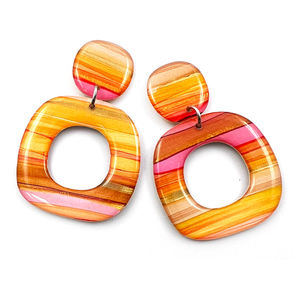 Ink + Resin Earring · Dolly · Seaside · 43