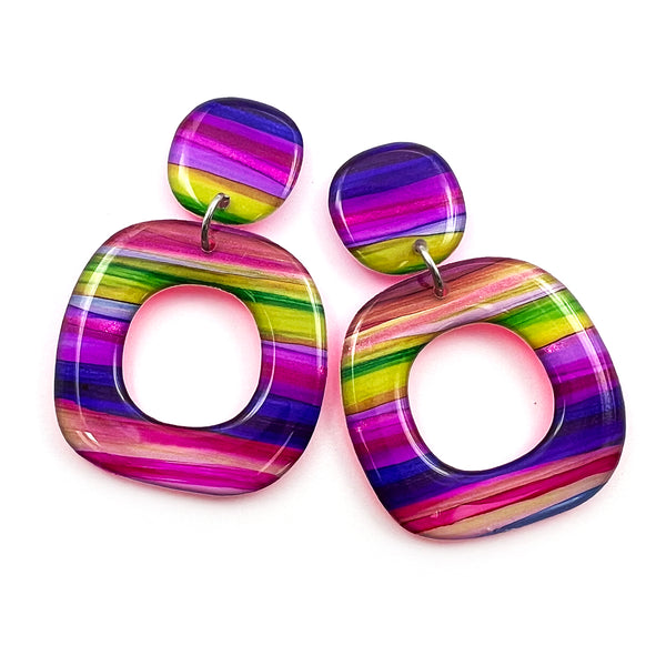 Ink + Resin Earring · Dolly · Seaside · 44