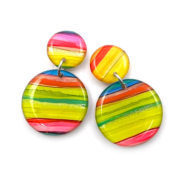 Ink + Resin Earring · Moondrop · Seaside · 46