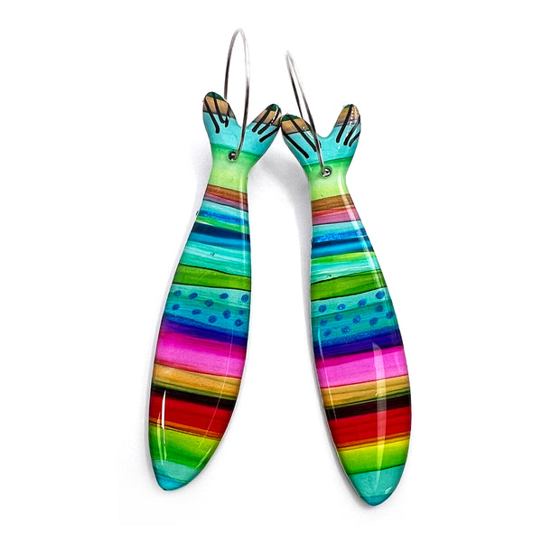 Ink + Resin Earring · Sardine · 46