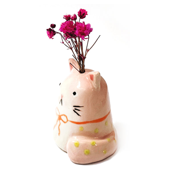 Mini Cat Vase · For Flowers or Whiskers · 146