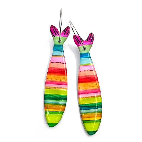 Ink + Resin Earring · Sardine · 47