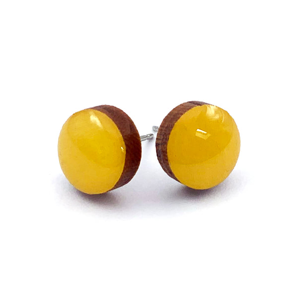 Dot Earrings · Vintage Yellow