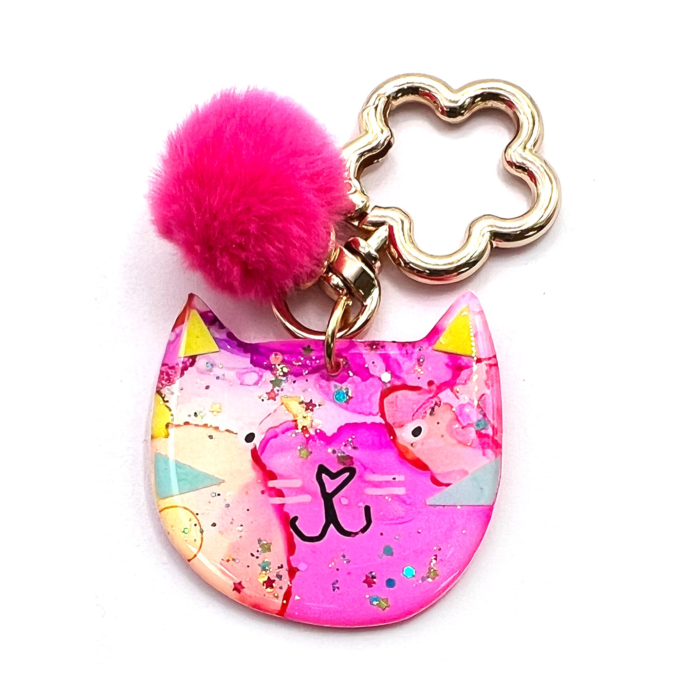 Charm And Ink Ink + Resin · Colour Kitten Charm · 49 – blossom & cat