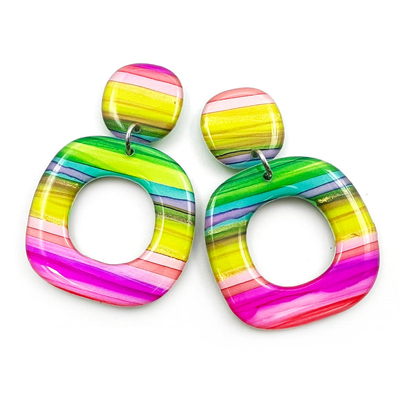 Ink + Resin Earring · Dolly · Seaside · 49