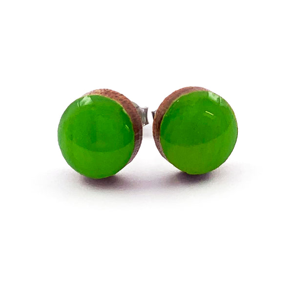 Dot Earrings · Frog Green