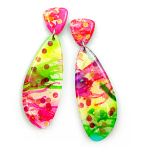 Ink + Resin Earring · Petal · 50