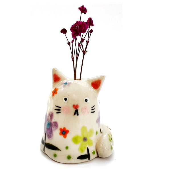 Mini Cat Vase · For Flowers or Whiskers · 150