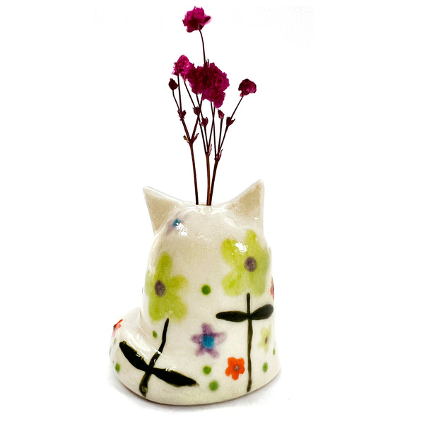 Mini Cat Vase · For Flowers or Whiskers · 150
