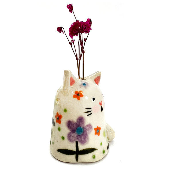 Mini Cat Vase · For Flowers or Whiskers · 150