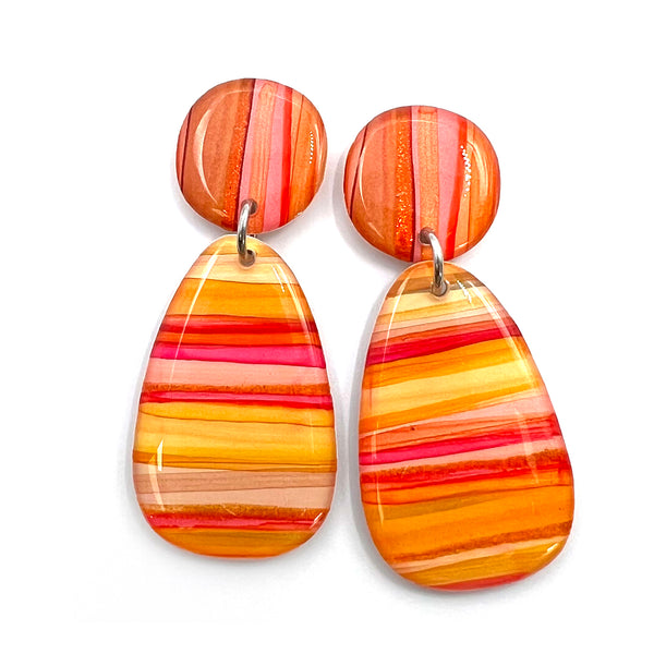 Ink + Resin Earring · Bonnie · Seaside · 53