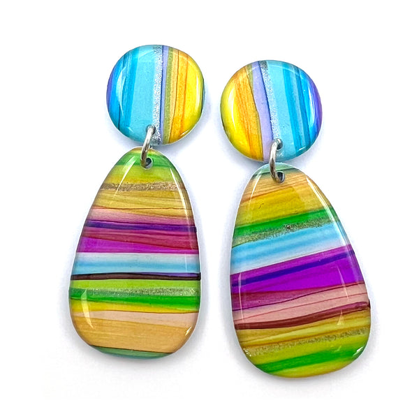 Ink + Resin Earring · Bonnie · Seaside · 54