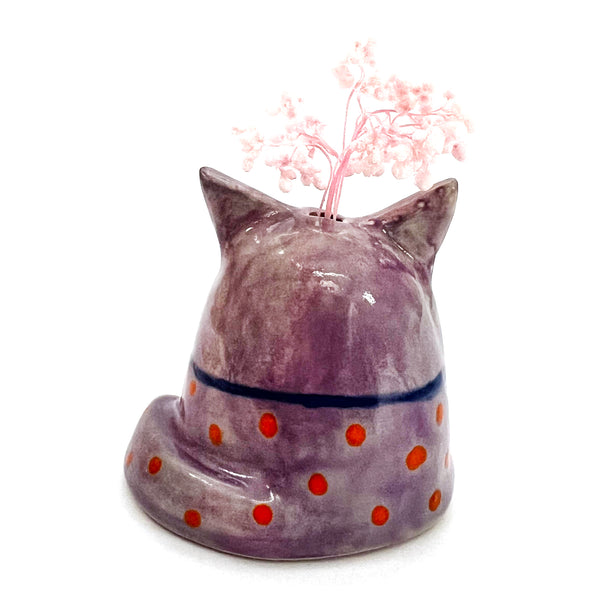 Mini Cat Vase · For Flowers or Whiskers · 156