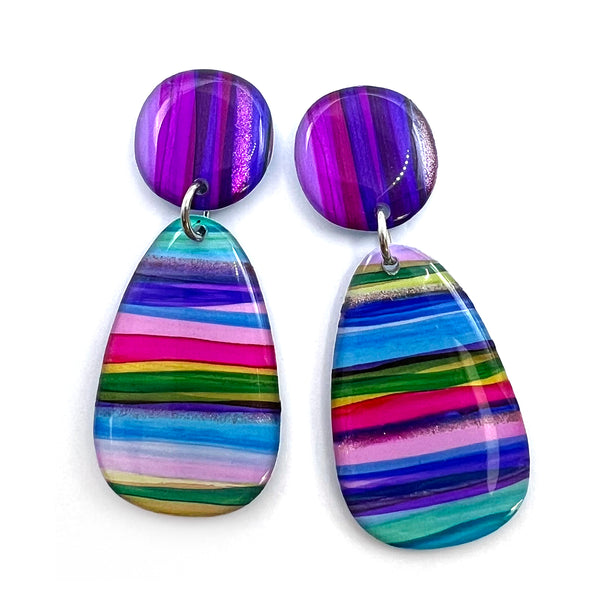 Ink + Resin Earring · Bonnie · Seaside · 57