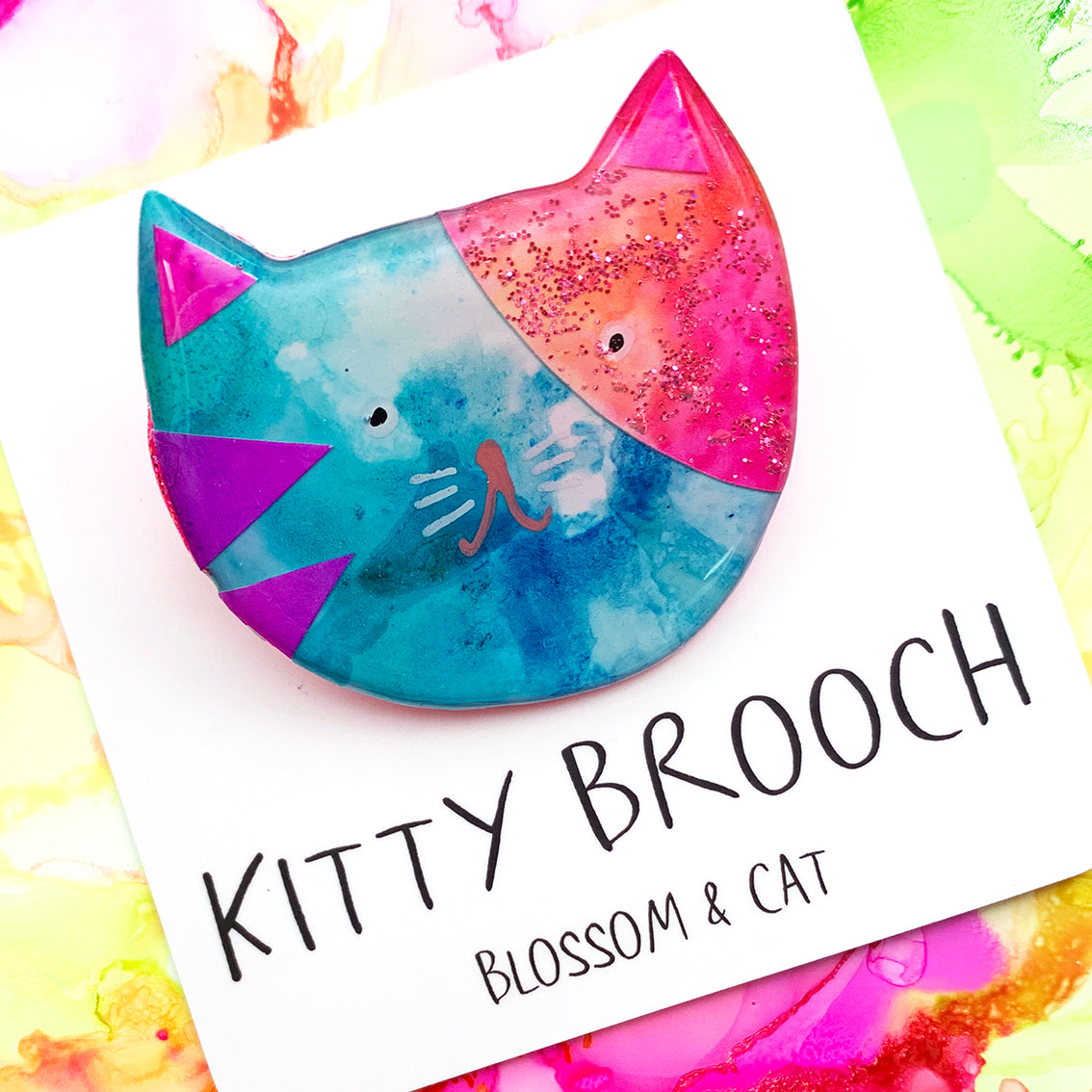 Kitty Brooch · Mixed Media · 57