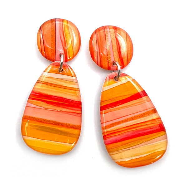 Ink + Resin Earring · Bonnie · Seaside · 58