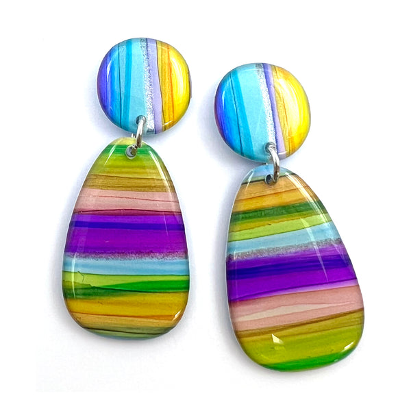 Ink + Resin Earring · Bonnie · Seaside · 59