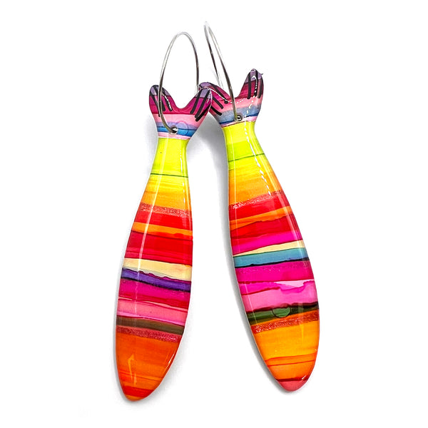 Ink + Resin Earring · Sardine · 59