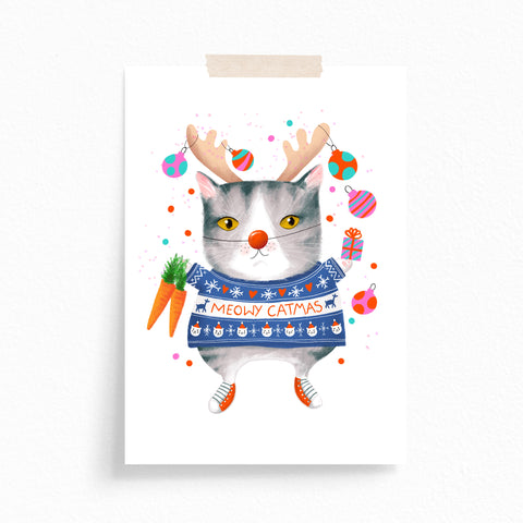 Greeting Card · Christmas · Meowy Catmas