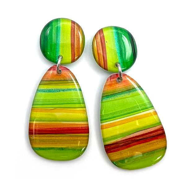 Ink + Resin Earring · Bonnie · Seaside · 60