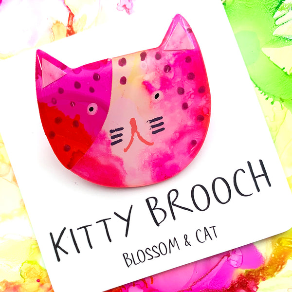 Kitty Brooch · Mixed Media · 60