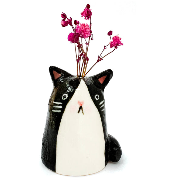 Mini Cat Vase · For Flowers or Whiskers · 160