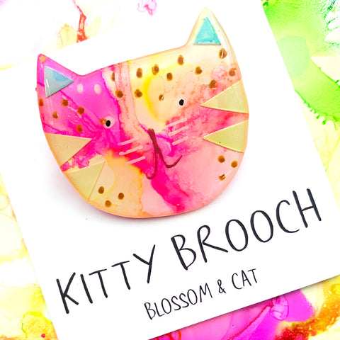 Kitty Brooch · Mixed Media · 61