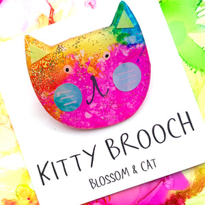 Kitty Brooch · Mixed Media · 62