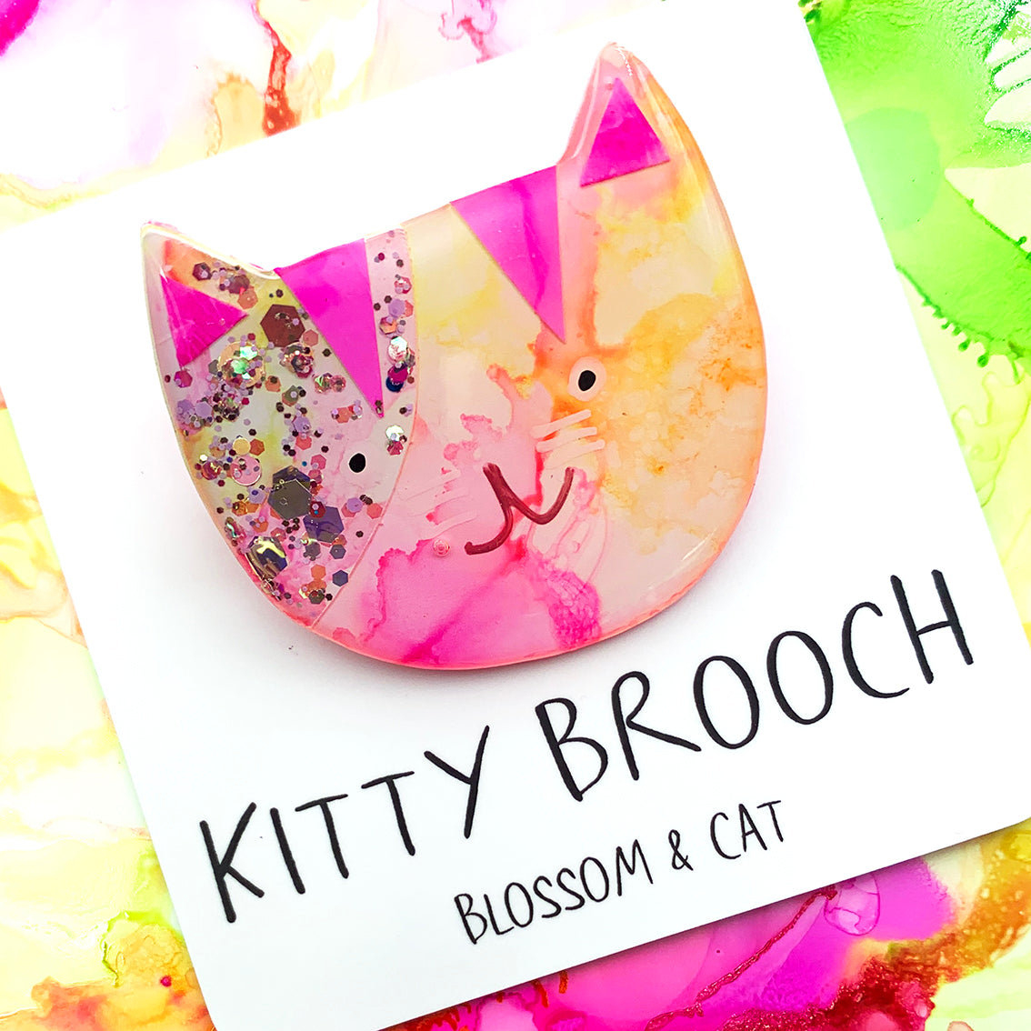 Kitty Brooch · Mixed Media · 63