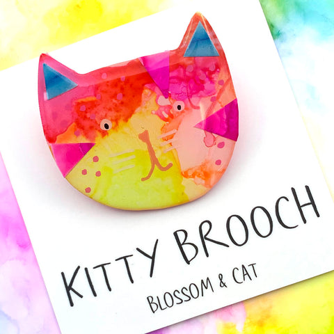 Kitty Brooch · Mixed Media · 65