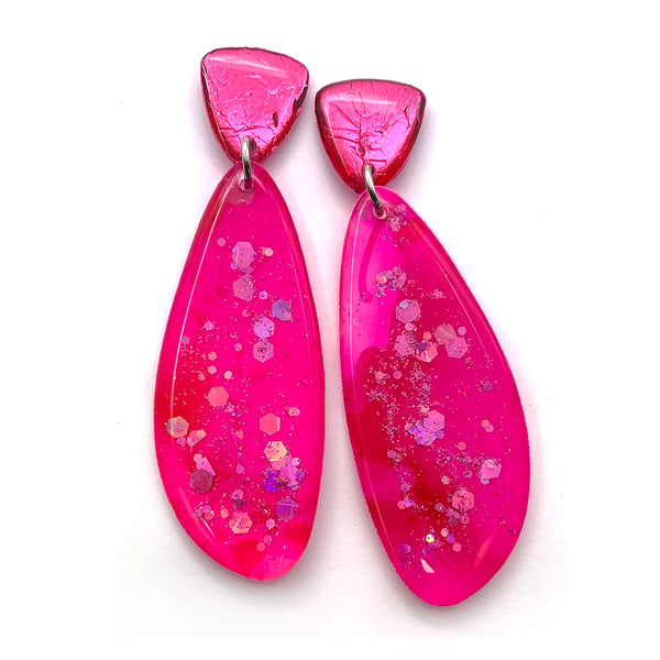 Ink + Resin Earring · Petal · 68