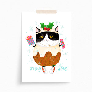 Greeting Card · Christmas · Pudding Cat