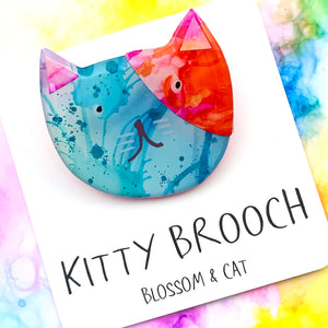 Kitty Brooch · Mixed Media · 70