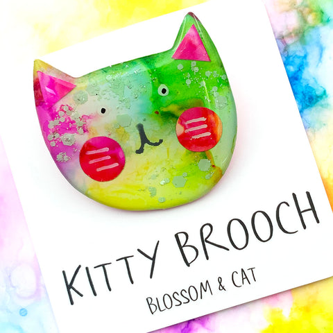 Kitty Brooch · Mixed Media · 76