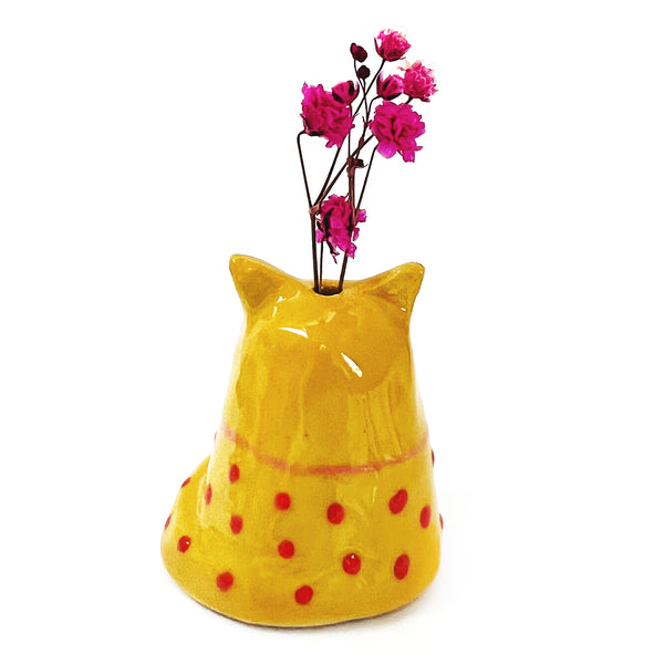 Mini Cat Vase · For Flowers or Whiskers · 138