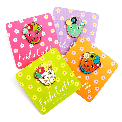 Enamel Pin · Frida Catlo · Choose Your Colour