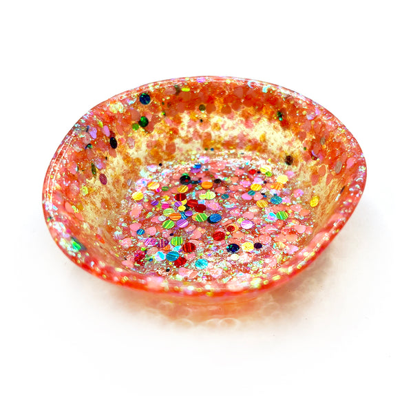 NOT QUITE PERFECT · Small Round Bowl · Apricot (read description)